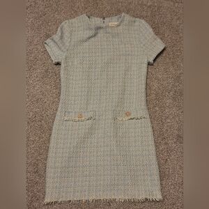 Bebop Twead Blue and White dress Old money size M